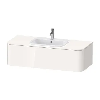 DURAVIT HAPPY D.2 PLUS Столешница 1300x550х16 мм., для установки на тумбу, с отверстием для раковины по центру, цвет белый глянцевый