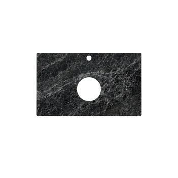 Столешница из керамогранита для накладных раковин Риальто темный серый лаппатированный Kerama Marazzi Plaza PL1.VT93\80