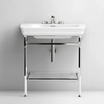 Структура металлическая Artceram CIVITAS 68х49.6, Quadra, полка стекло, напольная, хром CIA003 71cr