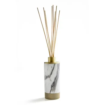 3SC APUANA 2.0 Ароматический диффузор, настольный, цвет: мрамор Bianco Statuario/ottone satinato opaco