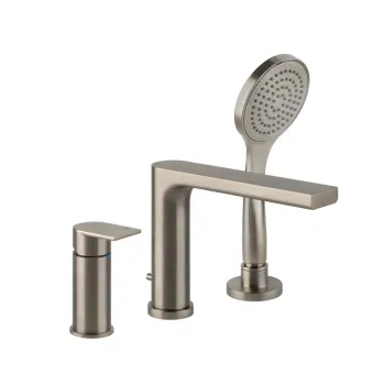 Смеситель для ванны Gessi Emporio Via manzoni 38634.149 Finox Brushed Nickel