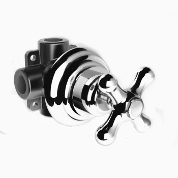 Встраиваемый переключатель для душа Stella Roma 0/153 на 2 выхода, хром RM 01202 CR00