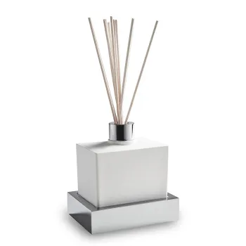 3SC SK 3.0 Ароматический диффузор настольный из белого композита 12хh16х9 см, цвет хром