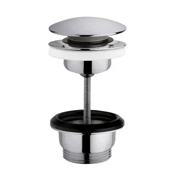 Донный клапан Cisal 1 1/4 Click-clack для раковин толщиной до 63мм, нержавеющая сталь ZA001800D1