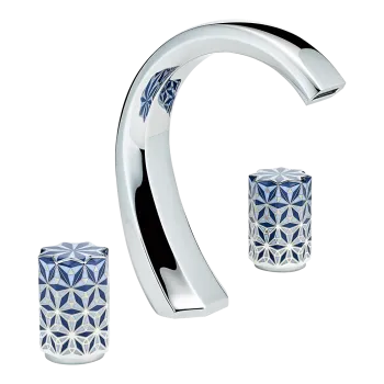 Смеситель для раковины THG Nihal Porcelaine Bleue U2L-A02-151 хром