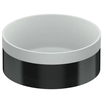 Раковина накладная 37 см Remer RB902CFP черный брашированный хром