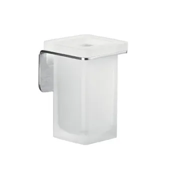 Стакан подвесной Colombo Over матовая сталь/матовое стекло B7002.SS-VAN