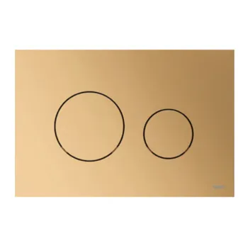 TECEloopПластиковая панель смыва унитаза для системы двойного смыва, цвет латунь металлик