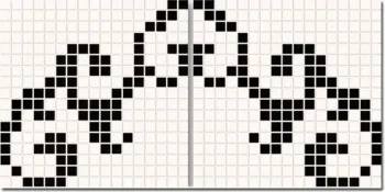 Керамогранитная мозаика Emil Ceramica Venise Lait/Noir Mos Damasque 31.5x31.5