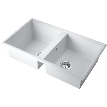 Мойка кухонная Omoikiri Tedori 86-2-WH белая 4993927