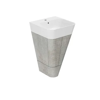 Тумба напольная под раковину Azzurra Build 50, 44х47х70, с 1 ящиком, cement MBB 50 C