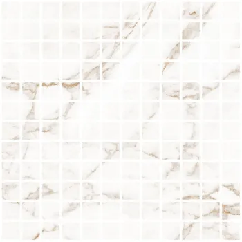 Керамогранит Living Ceramics Blanc Statuario Gold Mosaic 25 Soft 30x30 см LV10634