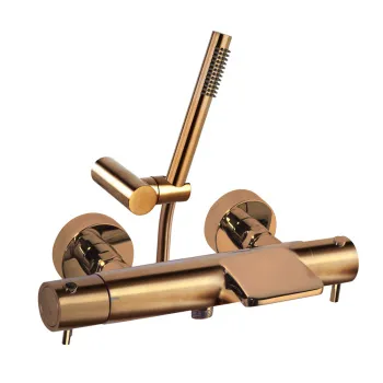 Смеситель термостатический Ramonsoler Odisea для ванны (каскад) с душевым комплектом медь 393901DCUC