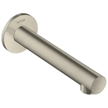 Axor Uno Излив для ванны, 175мм, настенный, ¾’, цвет: шлифованный никель 45410820