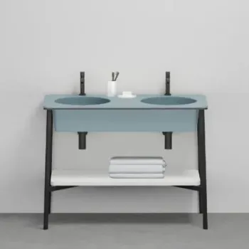 Раковина встраиваемая Cielo I Catini Catino Doppio CALAD PL 100 см голубой