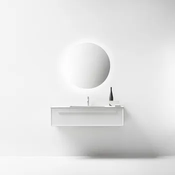 Композиция из тумбы Falper 7.0 R0110000000BQ 1000х450х300 и раковины CERAMILUX P7C10001000OP с 1 отверстием под смеситель, V3B