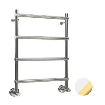 Полотенцесушитель водяной Margaroli Sole 4424704WGO 72x54 белый/золото