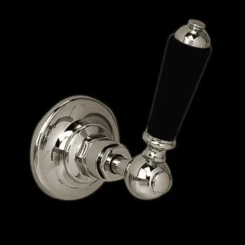 Смеситель встроенный в стену Devon&Devon Black Dandy c ручкой черной никель блестящий MARD774NKBD