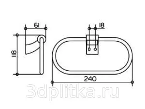 Полотенцедержатель Keuco 20021010000