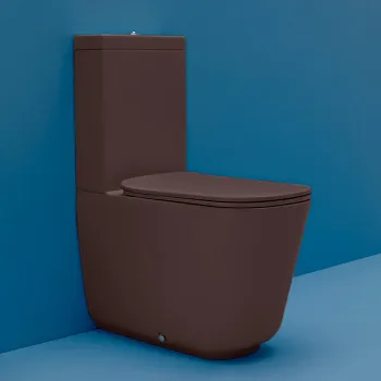 Бачок для унитаза моноблока Kerasan Tribeca без механизма слива, Borgogna matt 378175 Borgogna matt