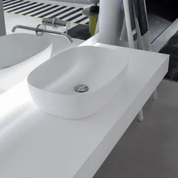 Раковина Antonio Lupi Senso 60х40х15, без отв., белый А0002423850