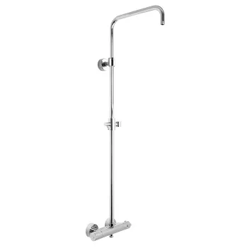 Смеситель для душа внешнего монтажа Fima Carlo Frattini Wellness термостатический, с душевой стойкой, хром F4085SCR