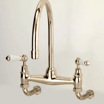 Смеситель для кухни настенный Devon&Devon Heritage никель блестящий MARF615NKS