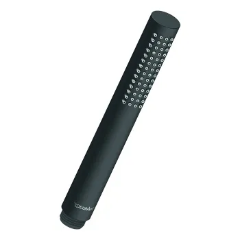 Duravit Душ-цилиндр, соединительная резьба 1/2“, силиконовые накладки для упрощения очистки, Режим душа: Дождевая, 197 мм,  черный матовый