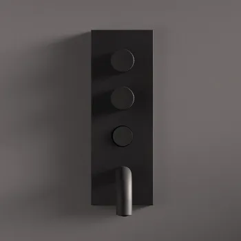 Смеситель для раковины Fima Carlo Frattini Switch On F5951VLX5NS c кнопкой on/off, черный