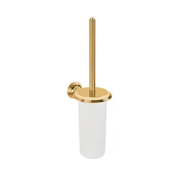 Туалетный ерш Colombo Hermitage подвесной, PVD золото/матовое стекло B3307.HPS-VAN