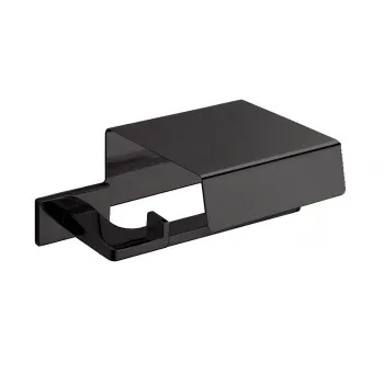 Держатель туалетной бумаги с крышкой Colombo Look чёрный матовый B1691.NM