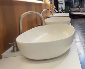 Столешница с раковиной и тумбой White Matt