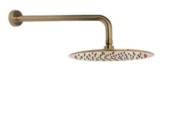 Верхний душ Ramonsoler настенный круглый нержавеющая сталь золото BHRM250OC