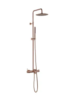 Душевая стойка для ванны со смесителем Benesque Lumiere 20010106 бронза брашированная