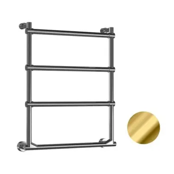 Полотенцесушитель электрический Margaroli Sole 5124704GOBL 64x52 левый золото