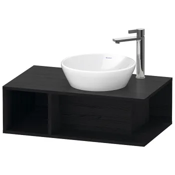 Duravit D-Neo Тумбочка подвесная компакт, 260x800x480 мм, 1 открытое отделение на левой стороне, цвет: Black Oak