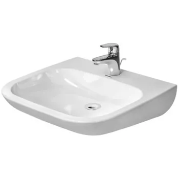Duravit D-Code Раковина медицинский Med, без перелива, с 1 отв. под смес., 600x550мм, Цвет: Белый ()СПЕЦЦЕНА со склада поставщика!