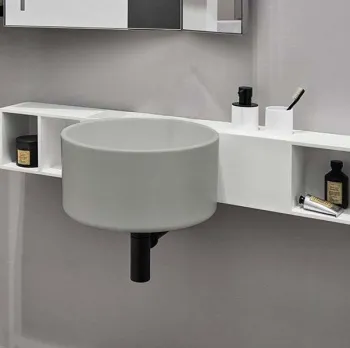 Раковина подвесная Cielo Sella SELSSF PM 40 см серый