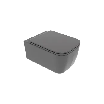 Чаша подвесного унитаза GSG Ceramic Design Brio BRWCSO021 пепел