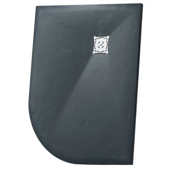 Душевой поддон асимметричный RGW Stone Tray ST/AL-G Графит 900x1200 мм 16154129-02L