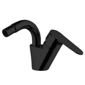 Смеситель для биде Fima Carlo Frattini Serie 22 на 1 отверстие, с донным клапаном, чёрный матовый F3842NS