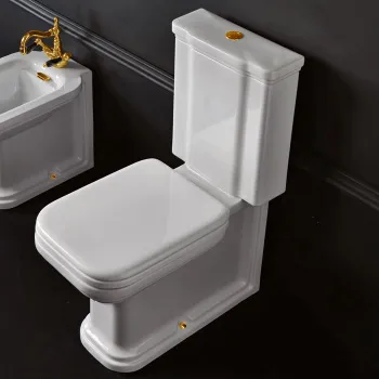 Бачок для унитаза моноблок Kerasan Waldorf без механизма слива, белый 418101