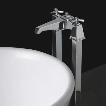 Смеситель для ванны с ножками лейкой и шлангом Devon&Devon Time хром 2TIME235CR