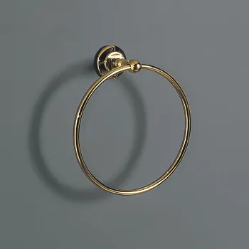 Полотенцедержатель-кольцо подвесной Simas Victoria 260205oro золото