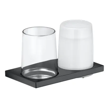 Держатель со стаканом и дозатором мыла Keuco 11153139000 черный