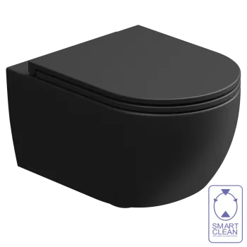 Чаша подвесного унитаза GSG Ceramic Design Like LKWCSO003 черный матовый