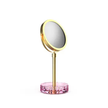 Зеркало косметическое Decor Walther Kristall KR KSA Розовый / Золото матовое 941961