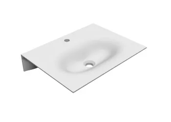 Раковина VEIL60 подвесная 60.5х46 см, белая  WHITE без пробки перелива   /6102/ 6102