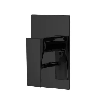 Смеситель для душа встроенный Fima Carlo Frattini Zeta с переключателем на 2 источника, внешняя часть, чёрный матовый F3969X2NS