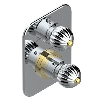 Смеситель для душа THG Mandarine Metal U1A-G02-5500BE хром/золото